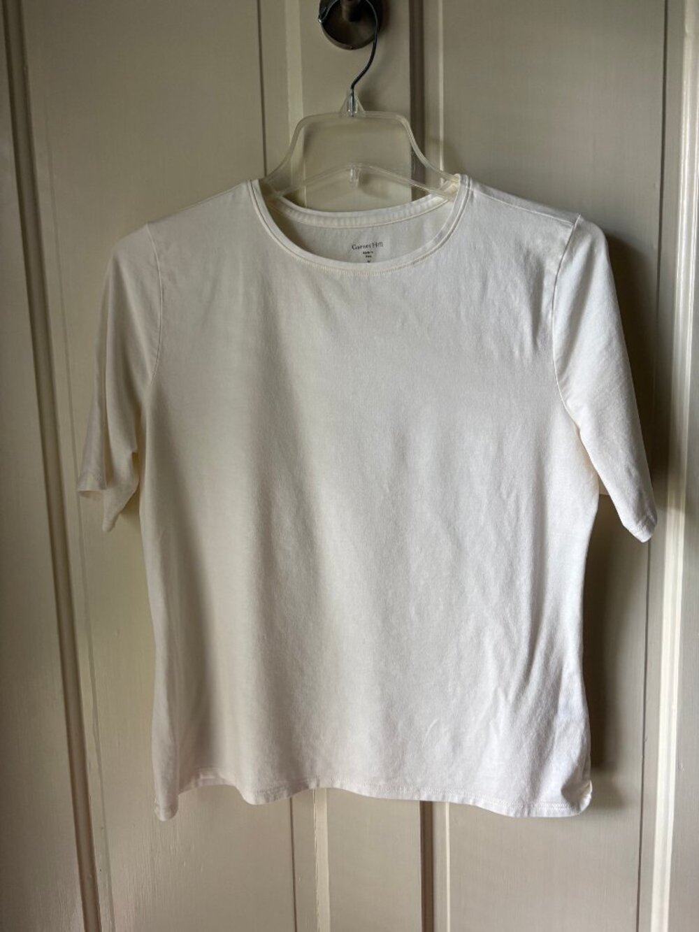 Garnet Hill Cotton Spandex Short Sleeve Tee